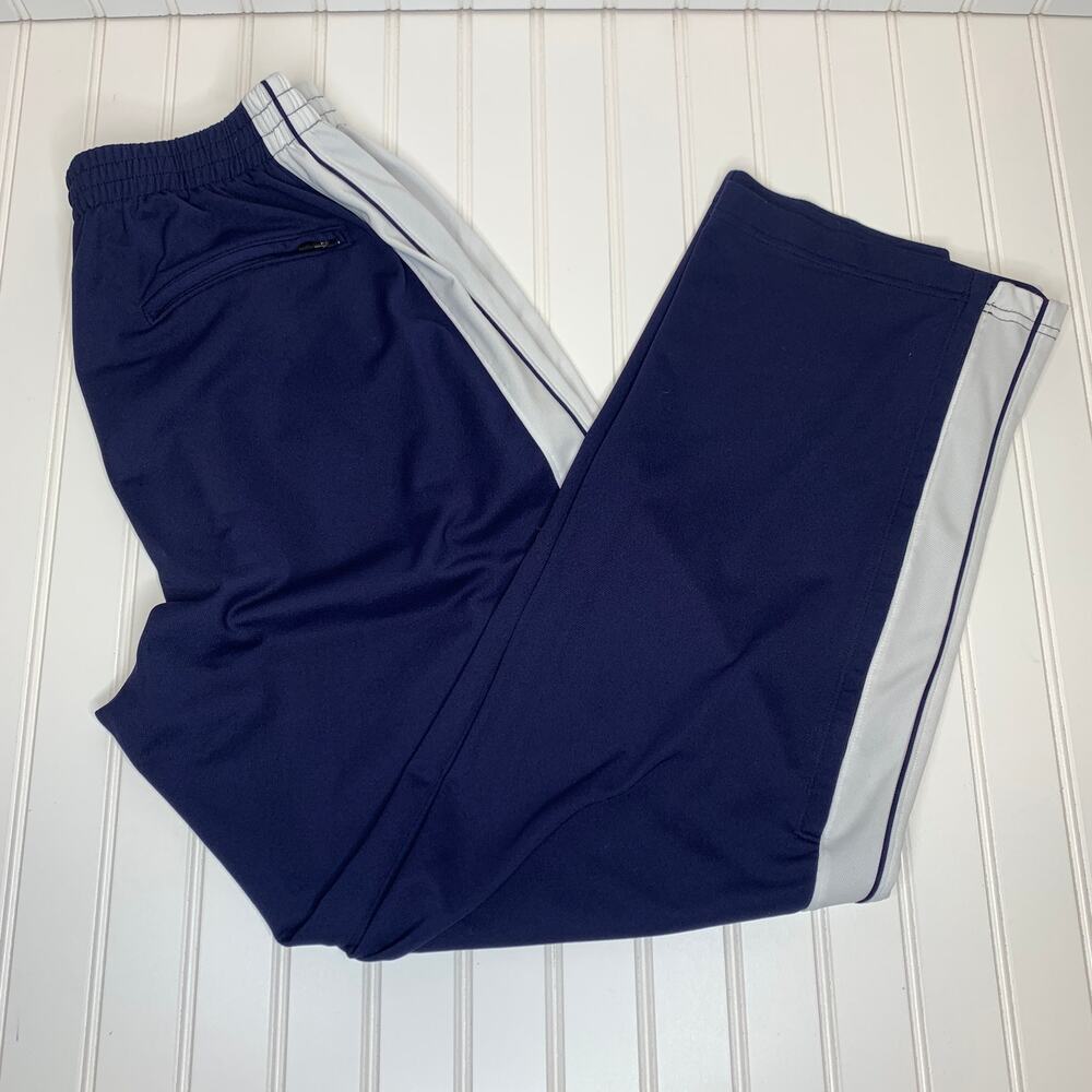 UnderArmour Blue Track Pants Zip Ankle Sz Medium Pockets